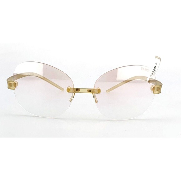 Vintage BASIC: Sunglasses mod. 0108 Rimless Brown Pink Clear Swiss Made NOS main image 7